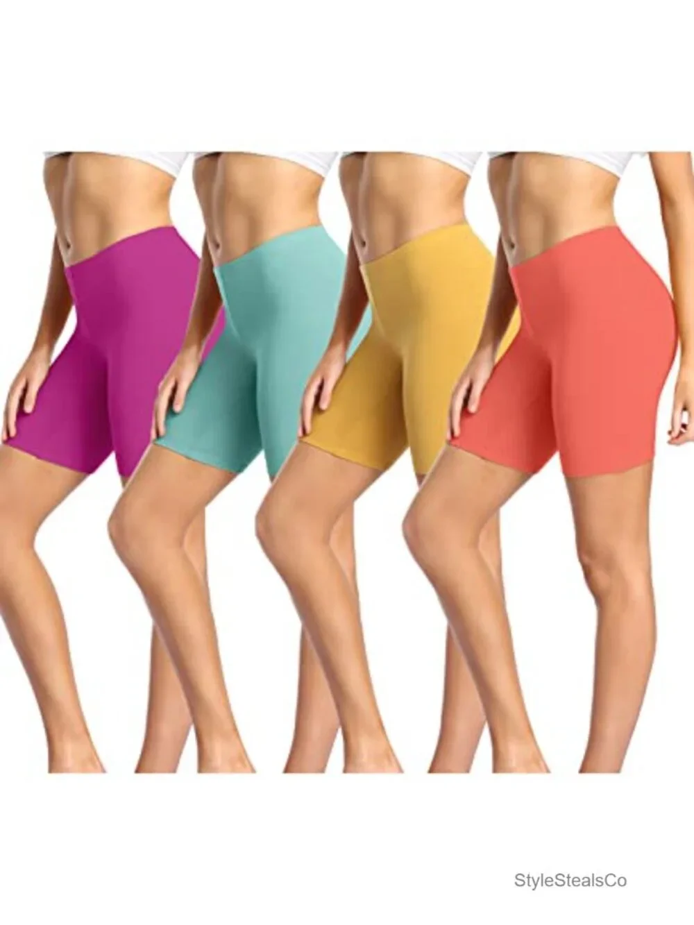 Cotton Boy Shorts Underwear Anti Chafing Soft Biker Shorts Plus Panties 4 Pack